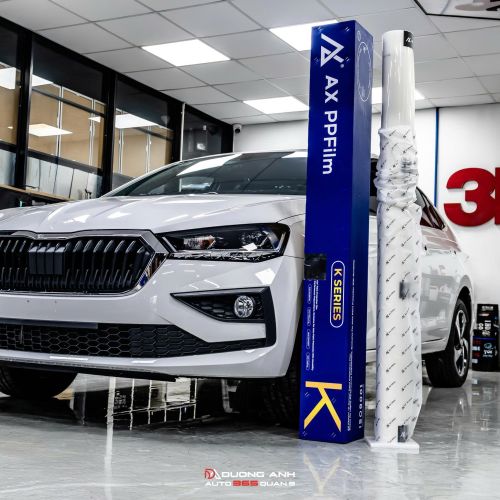 Skoda Slavia dán AX PPF – Bảo vệ sơn xe toàn diện, giữ nguyên vẻ đẹp sang trọng