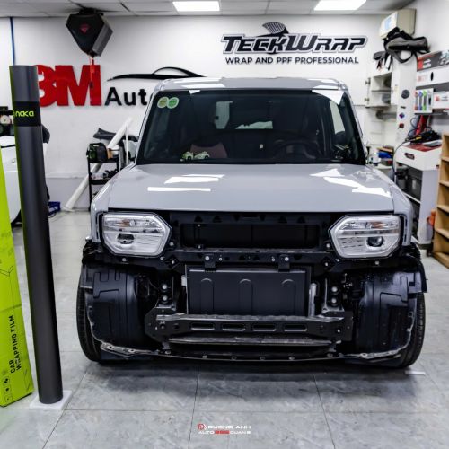 VinFast VF3 Wrap màu AMG Grey – Diện mạo sang trọng, mạnh mẽ và đậm chất châu Âu