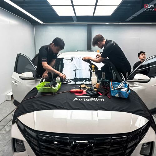 Hyundai Tucson dán film cách nhiệt 3M chính hãng – Chống nóng hiệu quả, bảo vệ nội thất