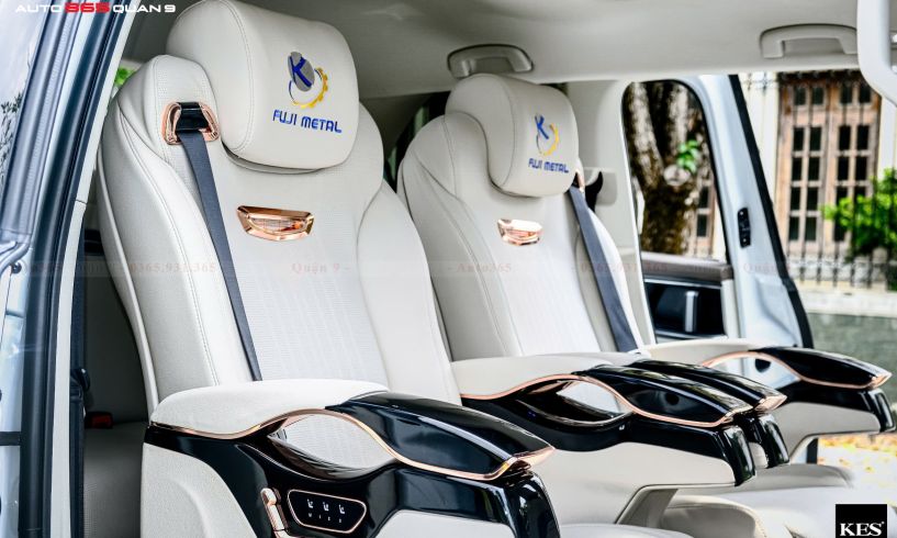 Volkswagen Viloran nâng cấp Ghế Cast 4, Sofa bed băng 3, Sàn vân đá & Bàn làm việc sang trọng