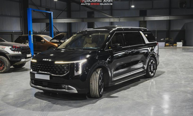 KIA Carnival nâng cấp Ghế HP14, Sàn vân gỗ, Led nội thất – Chuẩn thương gia di động