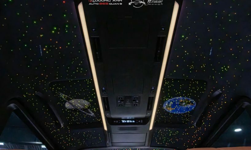 Toyota Alphard thi công Trần sao Pi Starlight  – Đỉnh cao Limousine với hiệu ứng sao phủ trần cuộn