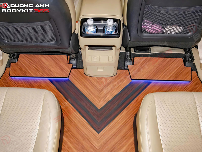 Sàn vân gỗ đối xứng thiết kế đẹp mắt
