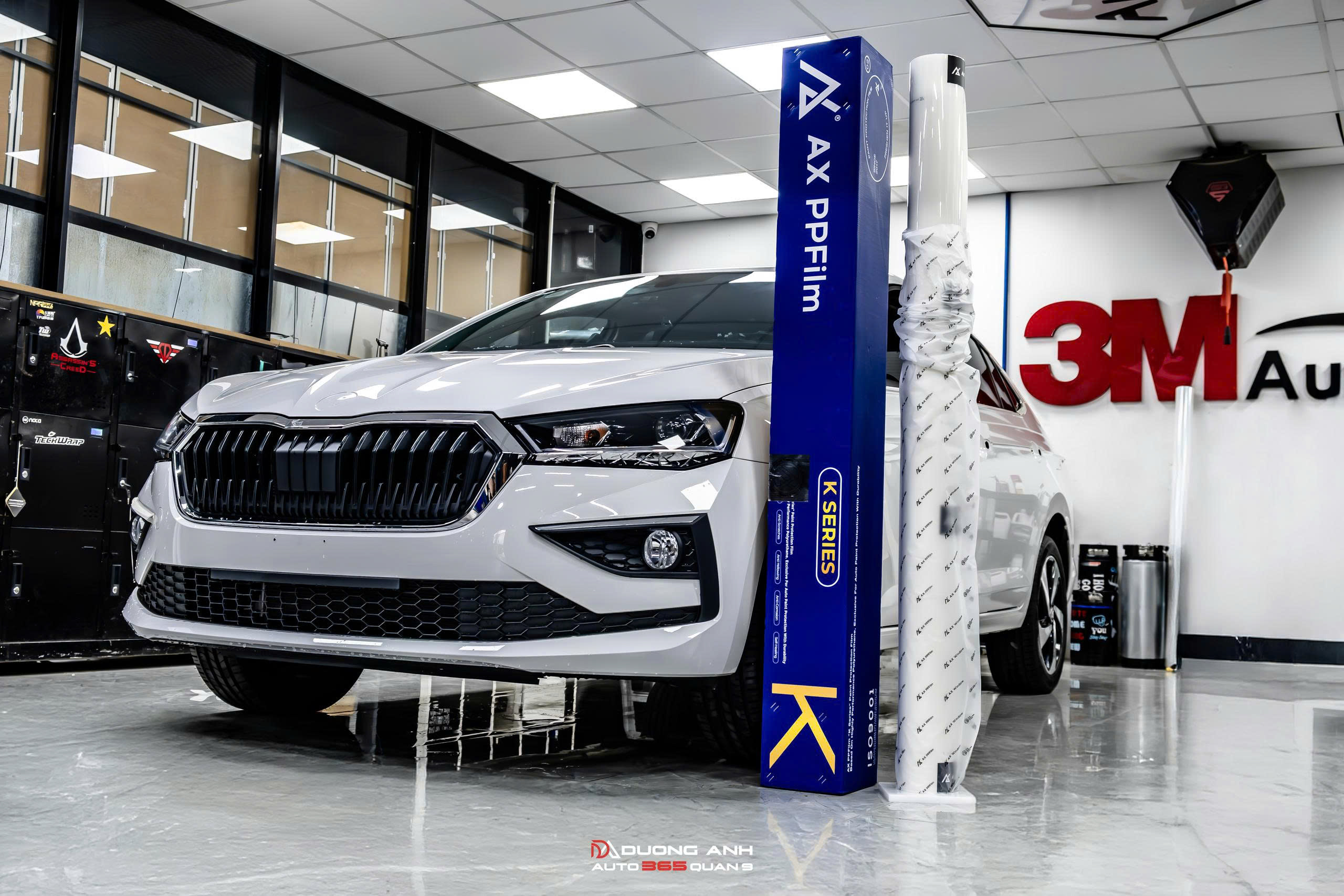Skoda Slavia dán AX PPF – Bảo vệ sơn xe toàn diện, giữ nguyên vẻ đẹp sang trọng