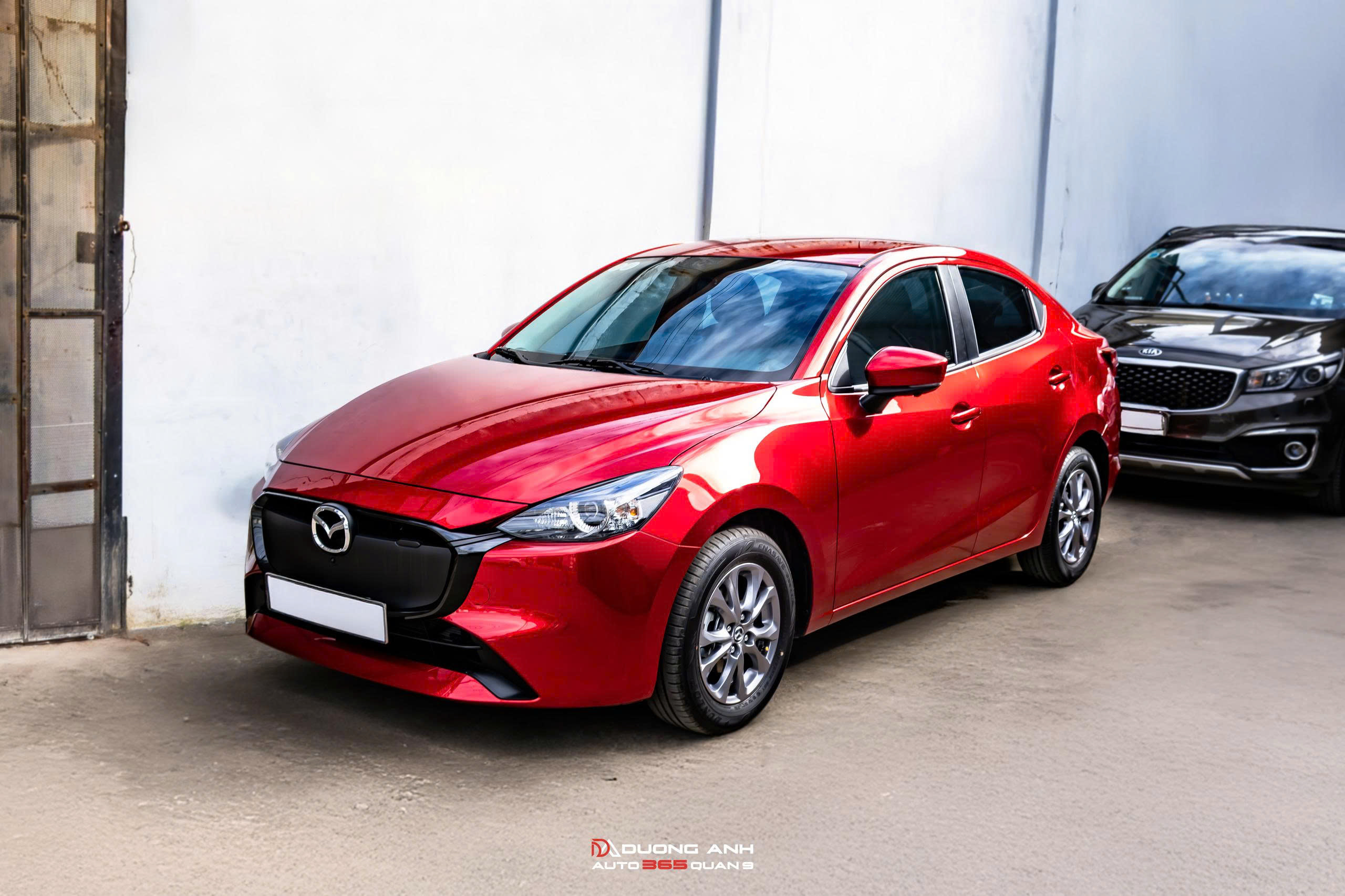Mazda 2 nâng cấp bọc da nội thất, loa sub, camera 360, màn hình Android & cảm biến áp suất lốp – Hoàn thiện tiện nghi toàn diện
