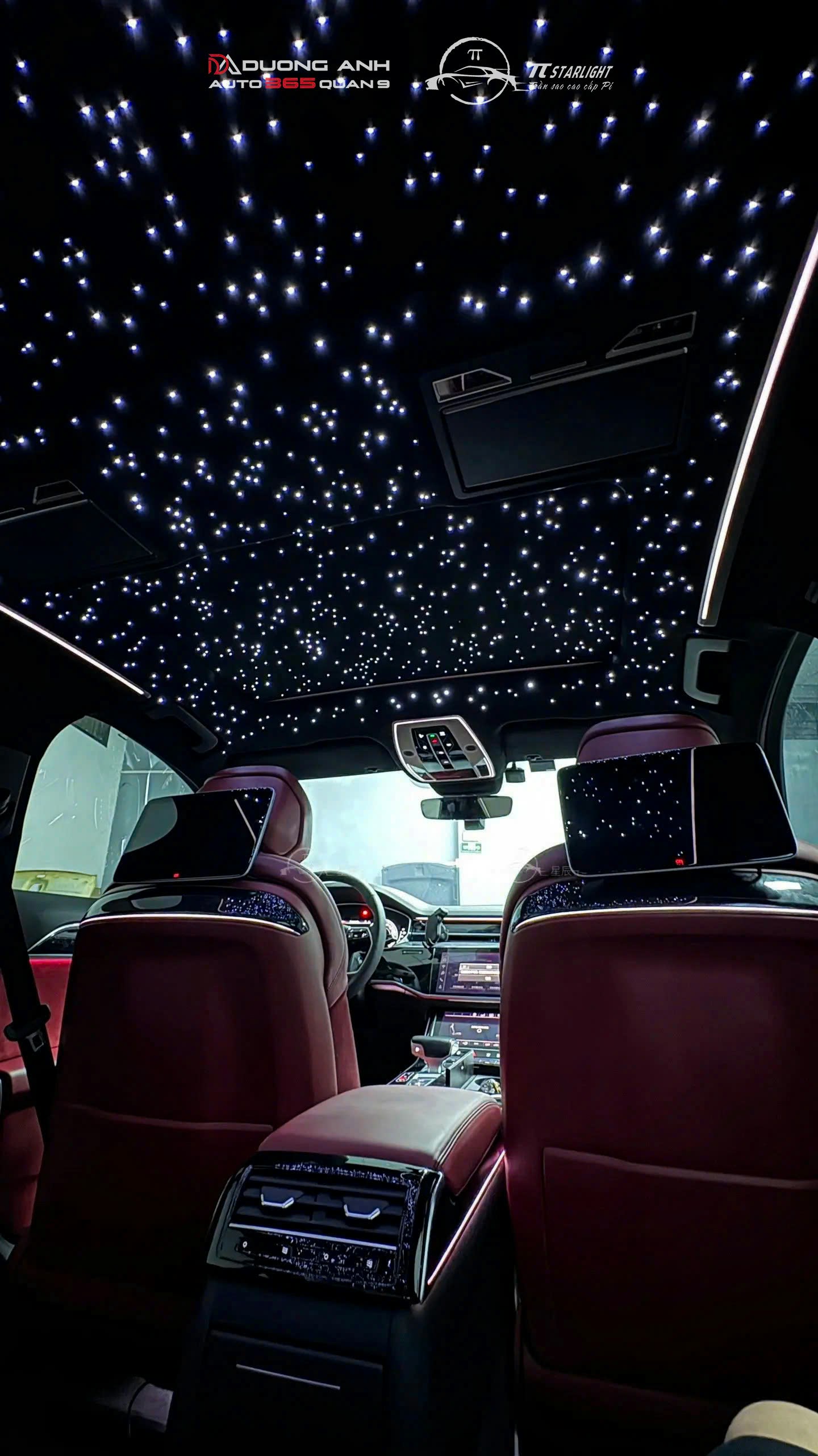 Audi A8 nâng cấp Trần sao Pi Starlight – Đẳng cấp khoang thương gia